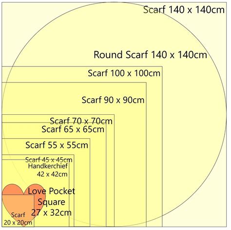 hermes scarf size guide.